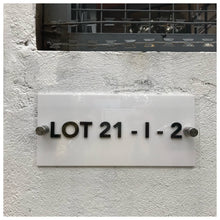 Load image into Gallery viewer, BASIC | Single Acrylic - House Number Plate