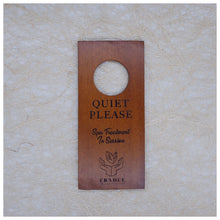 Load image into Gallery viewer, This sign is easily hang on a door knob, making it an ideal reminder for all who enter a residence or workplace. - Tugon 6100