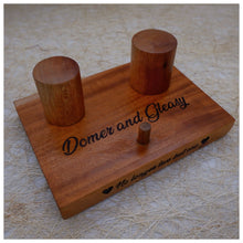 Load image into Gallery viewer, Surprise your loved one with this exquisite Wooden Watch and Ring Holder. Handcrafted with the finest materials, this elegant piece is perfect for corporate, wedding, and everyday gifting. With its classic yet timeless design, it adds a touch of sophistication to any ensemble. Make a statement of true elegance with this lavish gift.