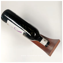 Load image into Gallery viewer, This handmade wine bottle holder is the perfect way to display your favorite wine. This is a great idea to give as housewarming gift, holiday gifts, wedding souvenirs. Made of: Mahogany Wood Dimension: 3 in wide, 15 in long, 0.7 in thick With FREE custom design of your choice. For your preferred design, please contact us on our facebook page, Tugon 6100. LEAD TIME: 10-15 BUSINESS DAYS. We accept bulk orders. WINE BOTTLE NOT INCLUDED. - TUGON 6100