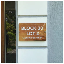 Load image into Gallery viewer, STANDARD | with Acrylic Cover - Wooden House Number Plate