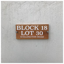 Load image into Gallery viewer, STANDARD | with Acrylic Cover - Wooden House Number Plate