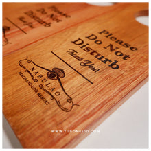 Load image into Gallery viewer, This sign is easily hang on a door knob, making it an ideal reminder for all who enter a residence or workplace. - Tugon 6100