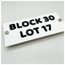 Load image into Gallery viewer, BASIC | Single Acrylic - House Number Plate
