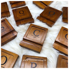 Load image into Gallery viewer, Keep your device and small items safe with this stylish holder! Crafted with sturdy mahogany wood, it's perfect for your desk or bedside table. The included trinket tray is the perfect fit for holding keys, jewelry, and other items. Make your life easier with this modern gadget! Look to this holder for corporate gifts, wedding mementos, Christmas presents, and all other gifting needs. - TUGON 6100