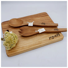 Load image into Gallery viewer, Designed for the discerning host, this sleek SERVING SPOON AND FORK will bring a touch of grace to any table. Crafted from quality materials to protect surfaces from marks and stains, these expertly-designed utensils will add a sophisticated touch to any occasion. Perfect for stylishly accessorizing corporate gifts, wedding souvenirs, and Christmas gifts.