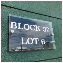 Load image into Gallery viewer, Low price, affordable, high quality, elegant house address plate by Tugon 6100. Perfect for house warming gift.