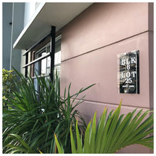 Load image into Gallery viewer, Low price, affordable, high quality, elegant house address plate by Tugon 6100. Perfect for house warming gift.
