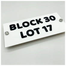 Load image into Gallery viewer, BASIC | Single Acrylic - House Number Plate
