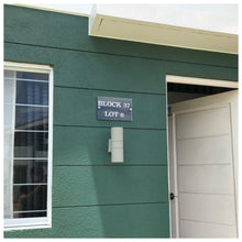 Load image into Gallery viewer, Low price, affordable, high quality, elegant house address plate by Tugon 6100. Perfect for house warming gift.