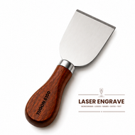 4-Piece Cheese Knife & Steak Serving Set | Stainless Steel Wooden Handle Cheese Cutlery