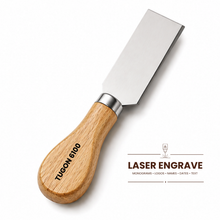 Load image into Gallery viewer, 4-Piece Cheese Knife &amp; Steak Serving Set | Stainless Steel Wooden Handle Cheese Cutlery
