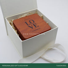 Load image into Gallery viewer, &quot;Tiny Treasurer&#39;s Box&quot; – a sweet space for your cherished moments! This personalized wooden trinket box is the perfect gift for corporate events, weddings, Valentine&#39;s Day, anniversaries, birthdays, and special occasions. A tiny treasure chest to store your memories and a heartfelt choice for personalized event tokens. Share the joy of keepsakes! TUGON 6100 NEGROS OCCIDENTAL
