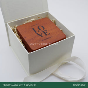 "Tiny Treasurer's Box" – a sweet space for your cherished moments! This personalized wooden trinket box is the perfect gift for corporate events, weddings, Valentine's Day, anniversaries, birthdays, and special occasions. A tiny treasure chest to store your memories and a heartfelt choice for personalized event tokens. Share the joy of keepsakes! TUGON 6100 NEGROS OCCIDENTAL
