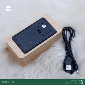 Desk Alarm Clock
Product Name: "Cana"

Bring natural warmth and modern function to your space with Cana, an elegant bamboo desk alarm clock designed for simplicity and style. Made from eco-friendly bamboo, this compact digital clock features a clear LED time display, alarm function, and temperature reading, making it a perfect fit for your bedside table, office desk, or study area.

Sleek and minimal, Cana adds a calming, earthy touch to any modern setup. It’s not just a timekeeper — it’s a stylish and sust
