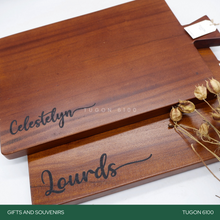 Load image into Gallery viewer, Corporate Gifts, Christmas Gift, Personalized Gifts, Wedding Favors, Wedding Keepsakes, Souvenirs, Event Souvenirs, Personalized Cheeseboards, Wooden Cutting Boards - Tugon 6100.
