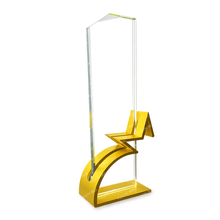 Load image into Gallery viewer, Glass plaque award for corporate recognition, employee appreciation, and service awards in Bacolod City

