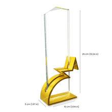 Load image into Gallery viewer, Glass plaque award for corporate recognition, employee appreciation, and service awards in Bacolod City
