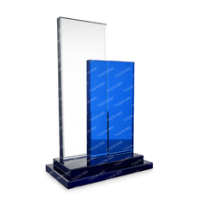 Load image into Gallery viewer, Glass plaque award for corporate recognition, employee appreciation, and service awards in Bacolod City
