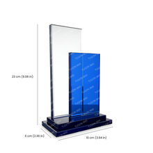 Load image into Gallery viewer, Glass plaque award for corporate recognition, employee appreciation, and service awards in Bacolod City
