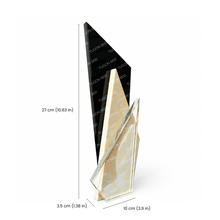Load image into Gallery viewer, Glass plaque award for corporate recognition, employee appreciation, and service awards in Bacolod City
