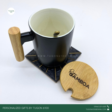 Load image into Gallery viewer, Nordic Coffee and Tea Mug with Bamboo Lid - &quot;Nina&quot;
