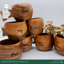 Load image into Gallery viewer, Wooden Coffee Mug

Personalized Gifts by Tugon 6100 Ideal for:
• Corporate Gifts
• Wedding Favors
• Gift for Her, Gift for Him
• Mother&#39;s Day or Father&#39;s Day Gift
• Christmas Gift
