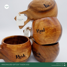 Load image into Gallery viewer, Wooden Coffee Mug

Personalized Gifts by Tugon 6100 Ideal for:
• Corporate Gifts
• Wedding Favors
• Gift for Her, Gift for Him
• Mother&#39;s Day or Father&#39;s Day Gift
• Christmas Gift
