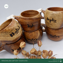 Load image into Gallery viewer, Wooden Coffee Mug

Personalized Gifts by Tugon 6100 Ideal for:
• Corporate Gifts
• Wedding Favors
• Gift for Her, Gift for Him
• Mother&#39;s Day or Father&#39;s Day Gift
• Christmas Gift
