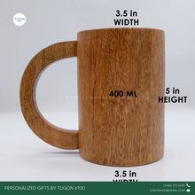 Load image into Gallery viewer, Personalized Wooden Tall Mug by Tugon 6100

Ideal for:
• Corporate Gifts
• Wedding Favors
• Gift for Him
• Father&#39;s Day Gift
• Christmas Gift
