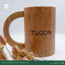 Load image into Gallery viewer, Personalized Wooden Tall Mug by Tugon 6100

Ideal for:
• Corporate Gifts
• Wedding Favors
• Gift for Him
• Father&#39;s Day Gift
• Christmas Gift
