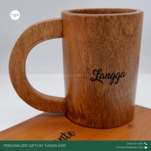 Load image into Gallery viewer, Personalized Wooden Tall Mug by Tugon 6100

Ideal for:
• Corporate Gifts
• Wedding Favors
• Gift for Him
• Father&#39;s Day Gift
• Christmas Gift
