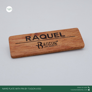 Tugon 6100 - Wooden Name Plate Personalized