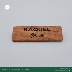 Tugon 6100 - Wooden Name Plate Personalized