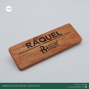 Tugon 6100 - Wooden Name Plate Personalized