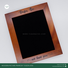 Load image into Gallery viewer, Wooden and Personalized Picture Frame: Personalized Wooden Desk Clock -PERFECT GIFT IDEAS FOR: Wedding souvenir, Christmas Gift, Corporate Gift, Anniversary Gift, Birthday Gift, Father&#39;s Day Gift, Mother&#39;s Day Gift, personal use. TUGON 6100
