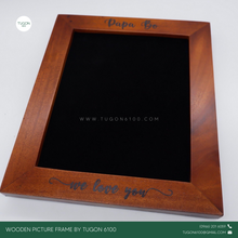 Load image into Gallery viewer, Wooden and Personalized Picture Frame: Personalized Wooden Desk Clock -PERFECT GIFT IDEAS FOR: Wedding souvenir, Christmas Gift, Corporate Gift, Anniversary Gift, Birthday Gift, Father&#39;s Day Gift, Mother&#39;s Day Gift, personal use. TUGON 6100
