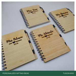 With FREE LASER ENGRAVING of your preferred name or logo on bamboo cover.  PERFECT GIFT IDEAS FOR: Wedding souvenir, Christmas Gift, Corporate Gift, Anniversary Gift, Birthday Gift, Father's Day Gift, Mother's Day Gift, personal use.