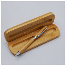 Load image into Gallery viewer, With FREE LASER ENGRAVING of your preferred name or logo.  PERFECT GIFT IDEAS FOR: Wedding souvenir, Christmas Gift, Corporate Gift, Anniversary Gift, Birthday Gift, Father&#39;s Day Gift, Mother&#39;s Day Gift, personal use. Bamboo Pen with Bamboo Case.
