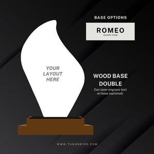 Why acrylic trophies and plaques are a more ideal choice for lasting recognition? The materials are more durable than glass and crystal awards, and the wood is far less delicate, making them long-lasting and resilient. Enjoy many years of appreciation with TUGON 6100 Trophies and Plaques; corporate plaques