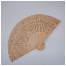 Load image into Gallery viewer, With FREE LASER ENGRAVING of your preferred name or logo on bamboo handles.  PERFECT GIFT IDEAS FOR: Wedding souvenir, Christmas Gift, Corporate Gift, Anniversary Gift, Birthday Gift, Father&#39;s Day Gift, Mother&#39;s Day Gift, personal use. Chinese folding fan. Tugon 6100
