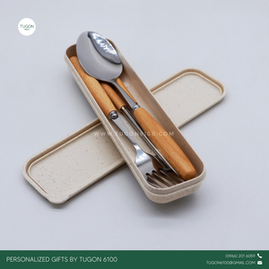 Spoon, Fork and Chopstick Set with Case - "Sofia"