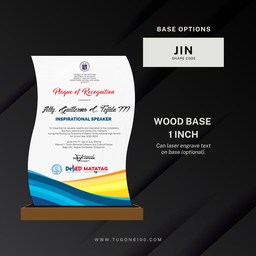 Why acrylic trophies and plaques are a more ideal choice for lasting recognition? The materials are more durable than glass and crystal awards, and the wood is far less delicate, making them long-lasting and resilient. Enjoy many years of appreciation with TUGON 6100 Trophies and Plaques. Corporate Awards