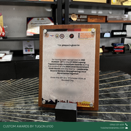 Custom wooden award plaque Mexico design by Tugon 6100 Bacolod Philippines for corporate events school recognition and awards