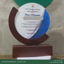 Load and play video in Gallery viewer, Custom wooden award plaques for events in Bacolod City – corporate, school, and government recognition
