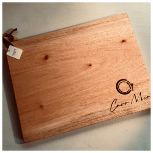 The "Ysa" Cheese Board is the perfect choice for your personal and business needs. Crafted from premium wood, this multipurpose board is ideal for chopping, cutting, and serving. Get your personalized version and make the perfect gift or souvenir. All items are locally made in the Philippines. - Tugon 6100