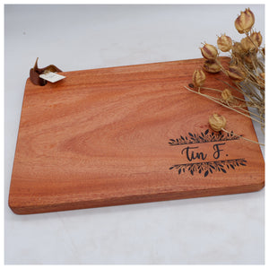 The "Ysa" Cheese Board is the perfect choice for your personal and business needs. Crafted from premium wood, this multipurpose board is ideal for chopping, cutting, and serving. Get your personalized version and make the perfect gift or souvenir. All items are locally made in the Philippines. - Tugon 6100