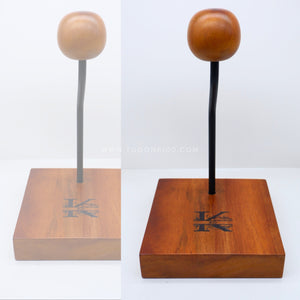 Introducing the HELMET STAND – a custom-crafted wooden stand that elegantly displays and protects your helmet. Show off your personal style with a personalized engraving of your choice – the perfect way to showcase your unique gear and add a touch of elegance to any room. 🏍️ - TUGON 6100