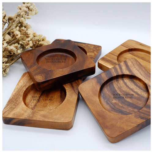 Tugon 6100, personalized coaster, customized wooden coaster, made in Philippines, acacia wood