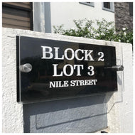 Low price, affordable, high quality, elegant house address plate by Tugon 6100. Perfect for house warming gift.